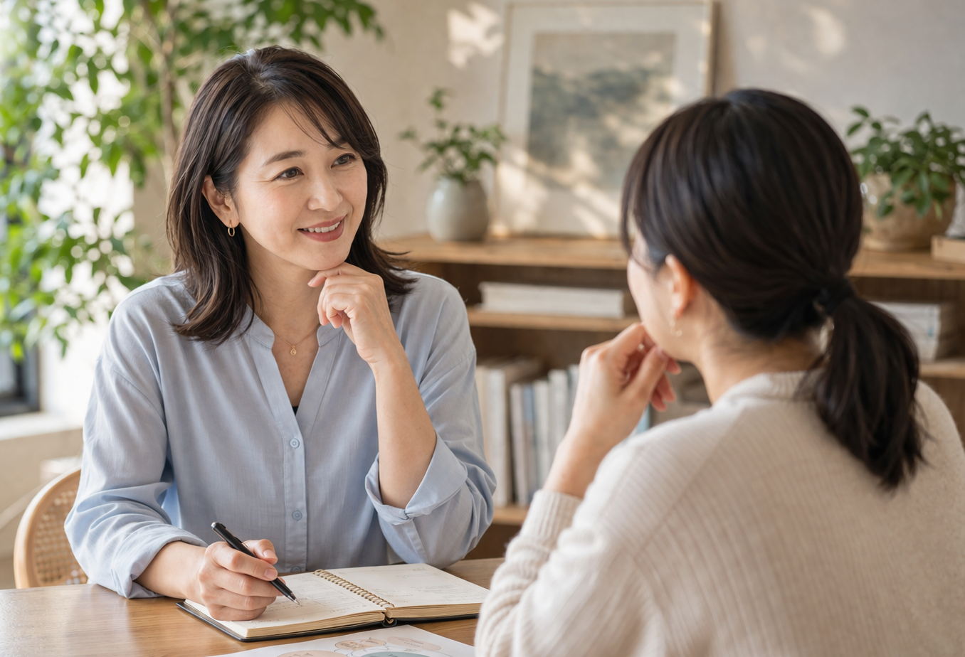 落ち着いた会話のひととき